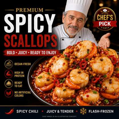 Premium Wild-Caught Scallops | Ready-to-Eat Gourmet Delicacy -$AC