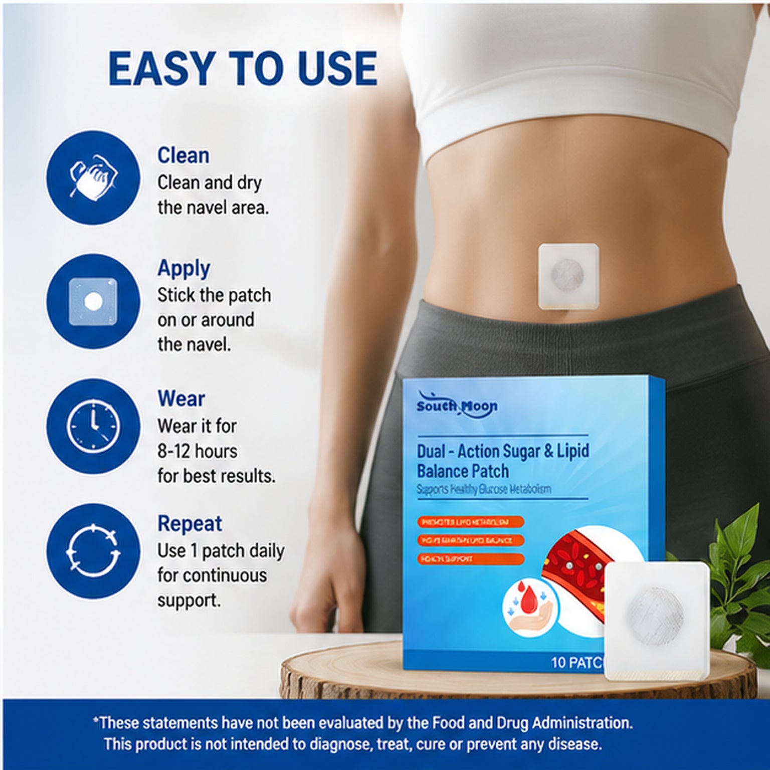 How to use the Sugar and Lipid Balance Patch