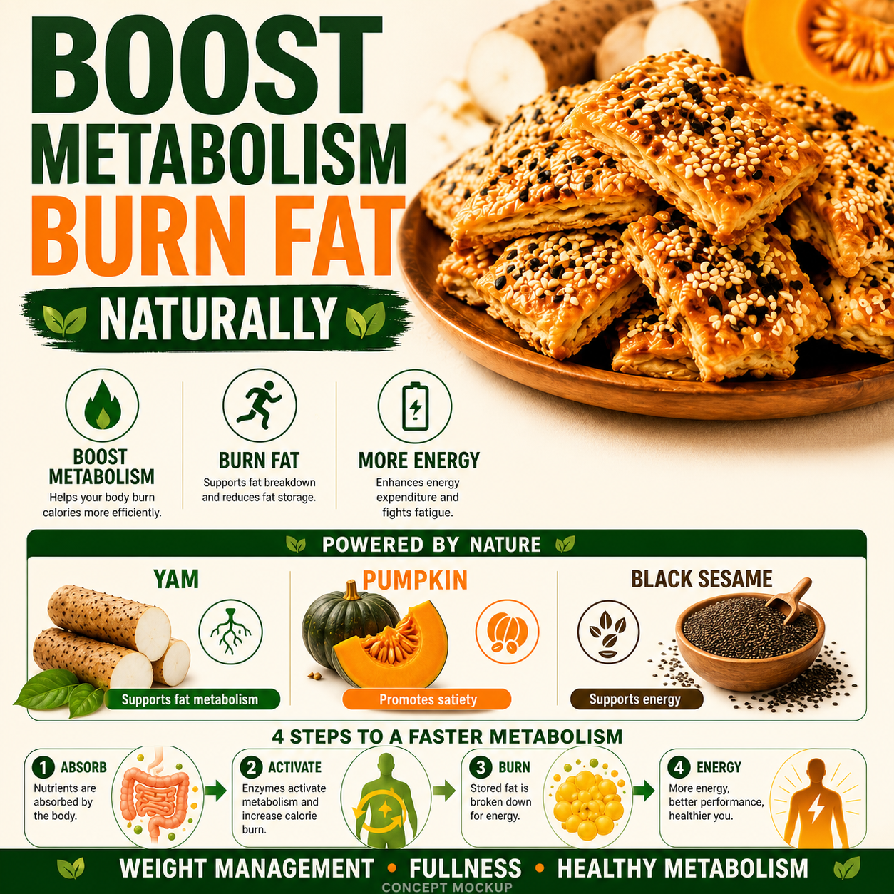 Guilt-Free Yam & Pumpkin Crisps | 100% Plant-Based Superfood Snack  -$AC