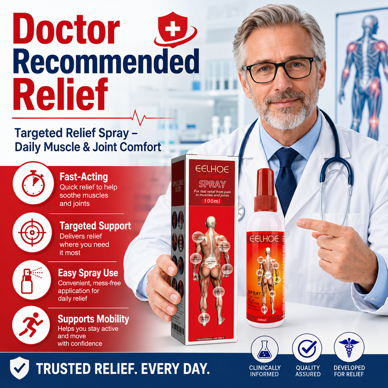 Targeted Relief Spray – Daily Muscle & Joint Comfort  -$AC