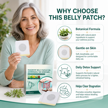Mugwort Belly Detox Patch – Daily Digestive Comfort & Bloating Support -$AC