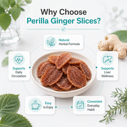 Perilla Citrus Ginger Slices – Daily Herbal Wellness Snack -$AC