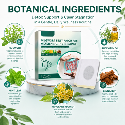 Mugwort Belly Detox Patch – Daily Digestive Comfort & Bloating Support -$AC