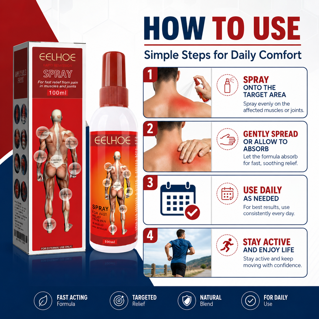 Targeted Relief Spray – Daily Muscle & Joint Comfort  -$AC