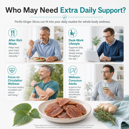 Perilla Citrus Ginger Slices – Daily Herbal Wellness Snack -$AC