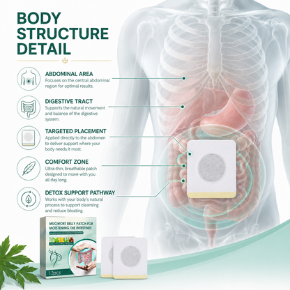 Mugwort Belly Detox Patch – Daily Digestive Comfort & Bloating Support -$AC