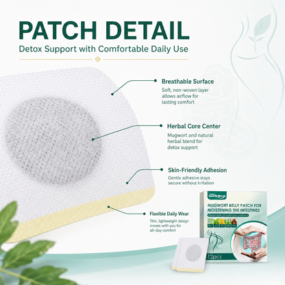 Mugwort Belly Detox Patch – Daily Digestive Comfort & Bloating Support -$AC