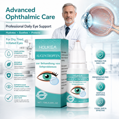 Professional Ophthalmic Care Eye Drops – Advanced Hydration for Dry, Irritated & Tired Eyes  -$AC