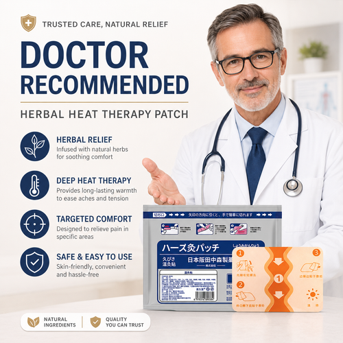 Japanese Herbal Heat Therapy Patches – Deep Warming Comfort for Joints & Muscles -$AC