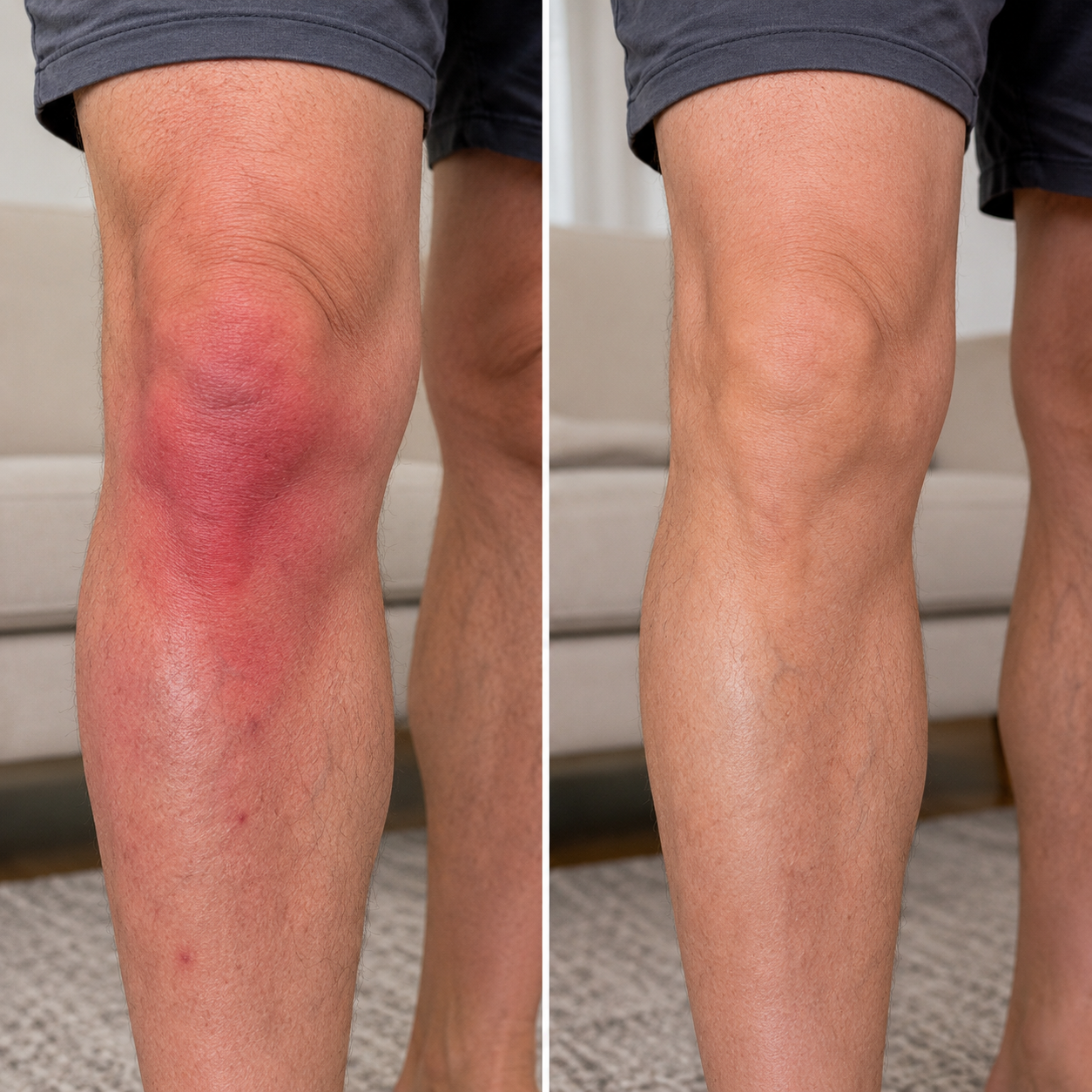 Knee-area lifestyle comparison